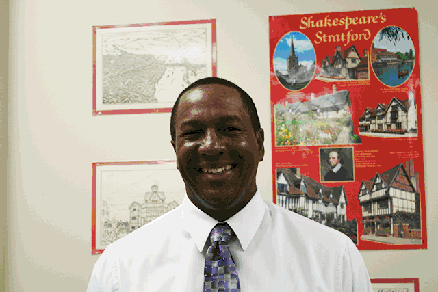 English+teacher+Keith+Shelton+joins+the+FHS+staff+in+the+English+department.+