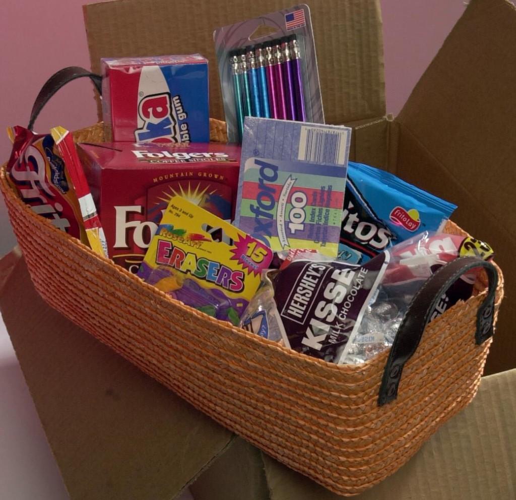 Care packages such as this one will include tools to help students focus during finals. Photo courtesy of MCT Campus.