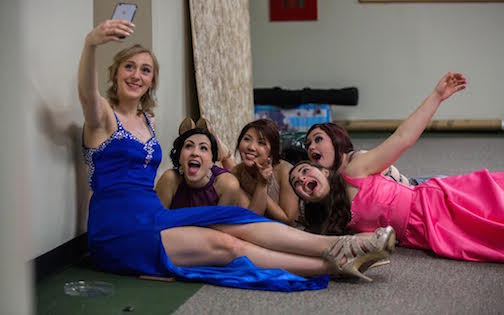 Students take a selfie during prom. Photo used with permission of MTC Campus.