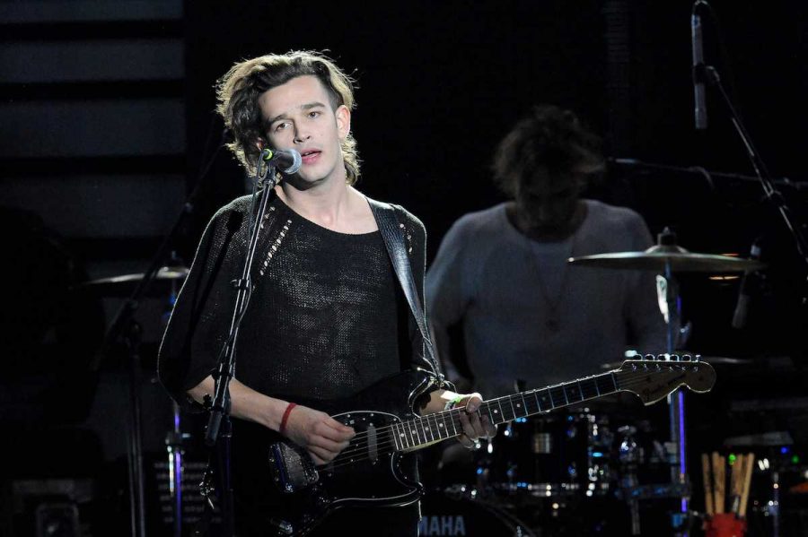 the 1975 performs at the mtvU Woodie Awards during SXSW in Austin, Texas, in 2014. Courtesy of Tribune News Service