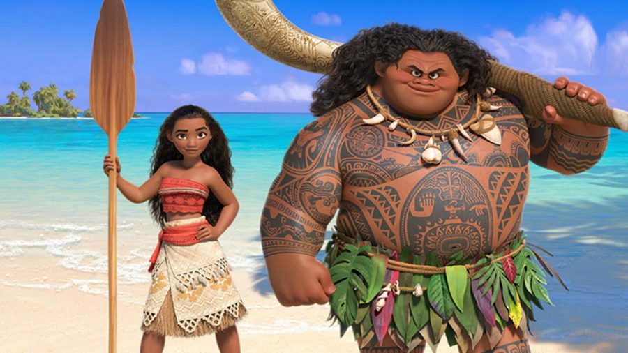  Disneys Moana was released on Nov 23, 2016. Pictured is Moana with the demigod Maui, played by Aulii Carvalho and Dwayne Johnson. photo courtesy of Tribune News Service.