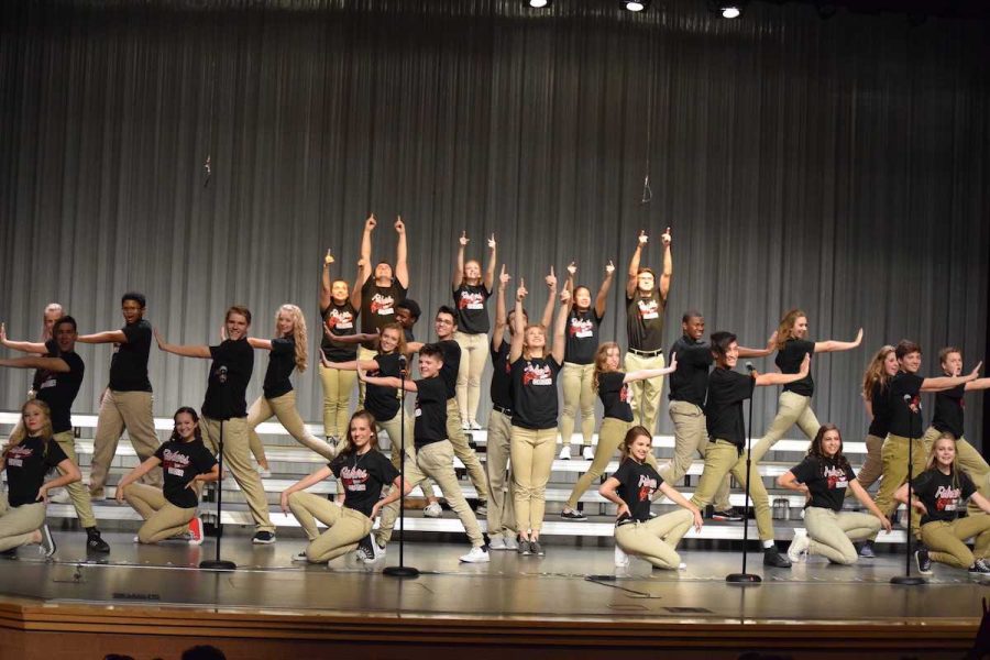 Silver Electrum performs one of their sets at the fall concert on Oct. 6. Photo taken by Hayley Burris.