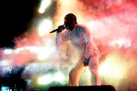 Lamar preforming at music festival Coachella in Indio, California on April 16. This was the first live performance of DAMN. since its release.  Photo used with the permission of the Tribune News Service. 