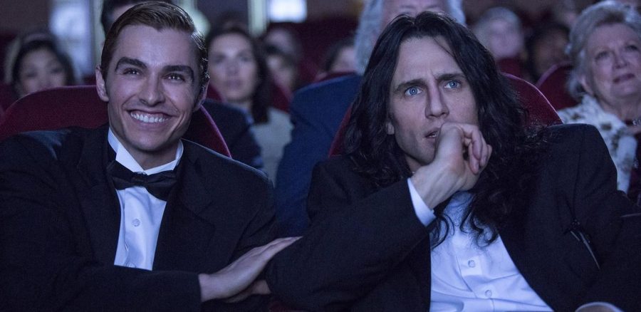 Dave Franco, playing Greg Sestero, and James Franco, as Tommy Wiseau, attend the premiere of their movie The Room in The Disaster Artist. Photo used with the permission of the Tribune News Service.