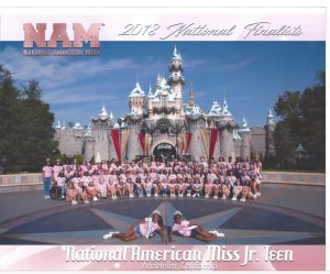 The Junior Teen team poses  for its portrait in  front of Disneyland for their free day in Anaheim on Nov. 21. 