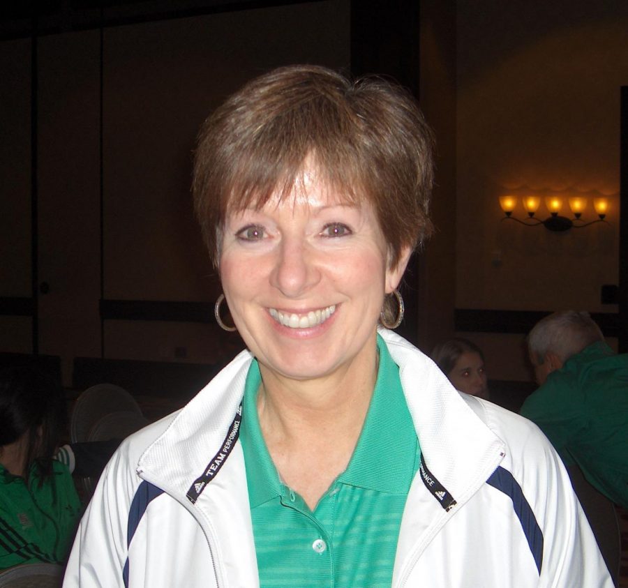 Coach Muffet McGraw makes an appearance at the 2011 Womens Basketball Coaches Association Convention in Indianapolis.