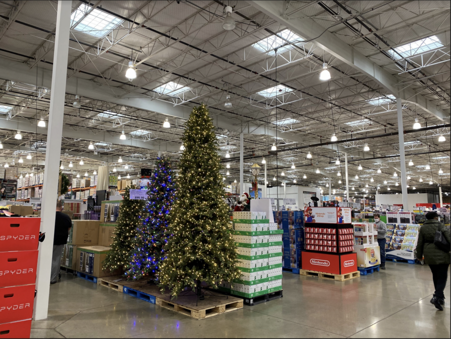  Costco Wholesale in Indianapolis designates aisles to display Christmas decorations on Nov. 1.