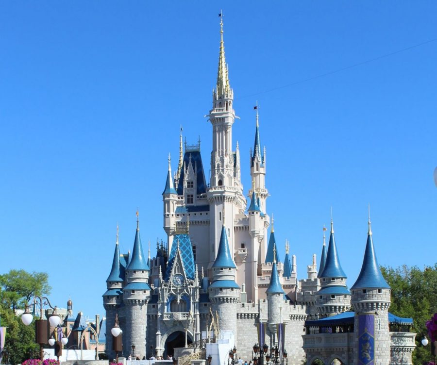 A picture of Cinderella’s castle at Walt Disney World. 