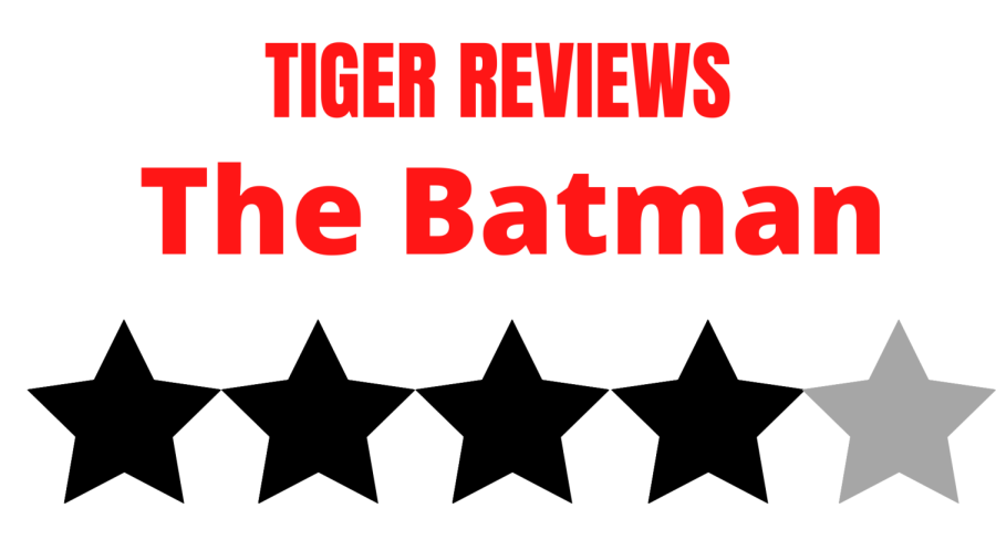 A graphic depicting a rating of The Batman.
