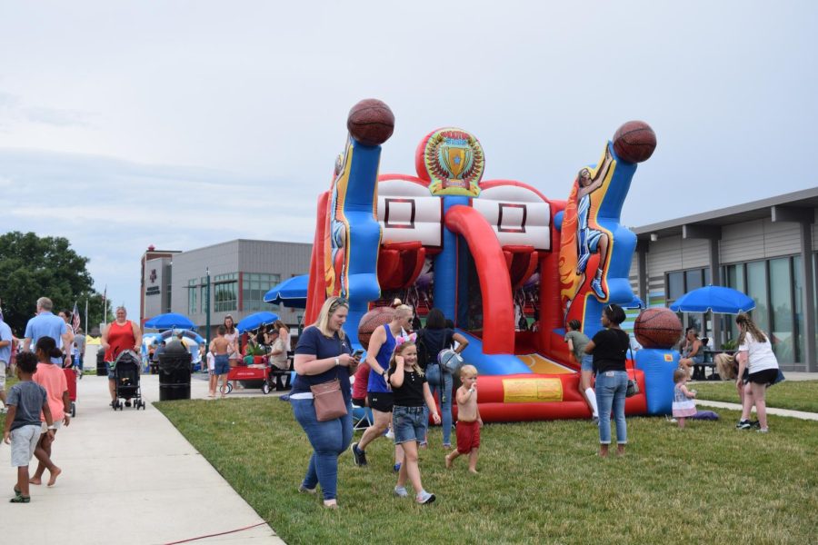 The kids zone included multiple bounce houses for children to stay entertained during the street fair, on Saturday, June 25.