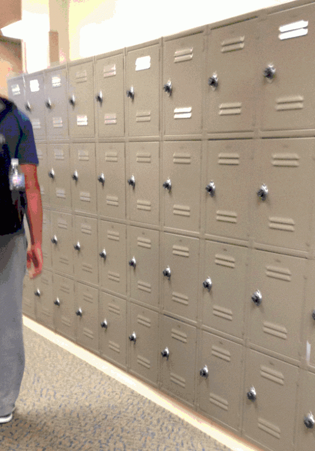 New small lockers are seen throughout the school