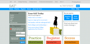 Go to CollegeBoard.com in order to sign up for the SAT.