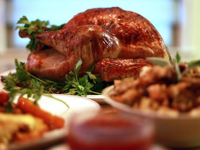 A+roasted+turkey+sits+as+the+centerpiece+of+a+Thanksgiving+table.+Photo+courtesy+of+Tribune+News+Service.+