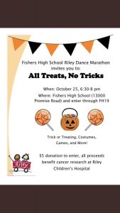 All Tricks, No Treats is open to all parents and children across the community, giving them the chance to be acquainted with FHS students and staff as well as see some of the campus. 