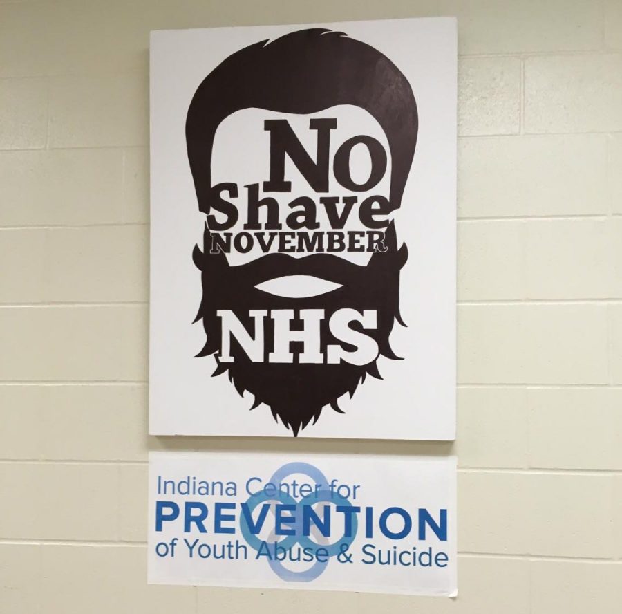 The poster for No Shave November.