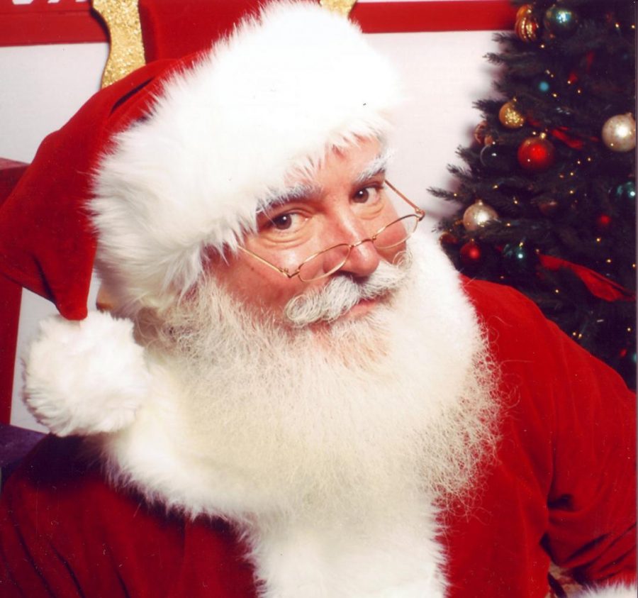 Santa, an imaginary man with a red outfit lined with white fur and a bag of presents, is widely known in Christmas traditions.