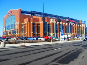 Lucas Oil Stadium will host the 2021-22 College Football Playoff National Championship Game featuring the top-ranked Alabama Crimson Tide and the third-ranked Georgia Bulldogs. 