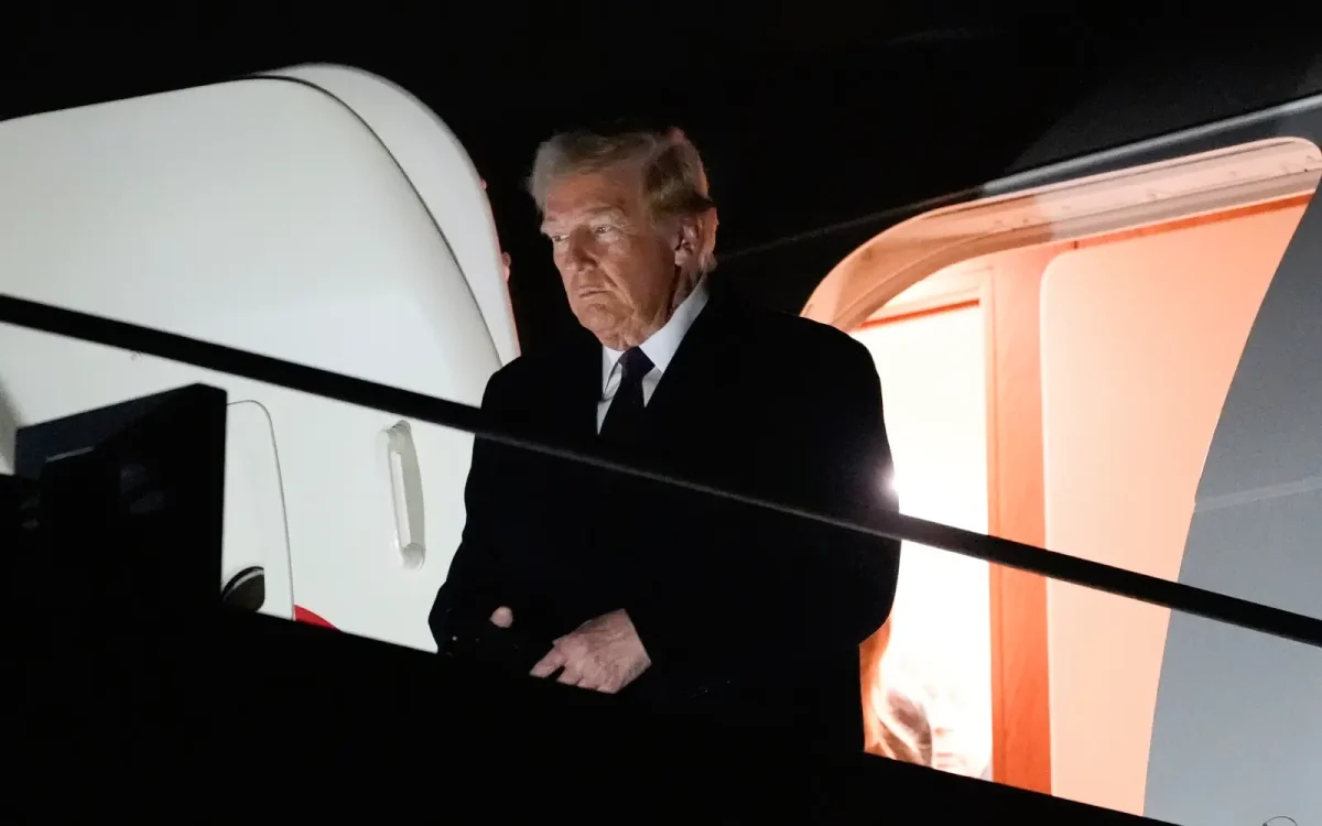 President Donald J. Trump standing outside of a plane on Jan. 18. Trump had recently announced his new plans on immigration control. Photo courtesy of creative commons.