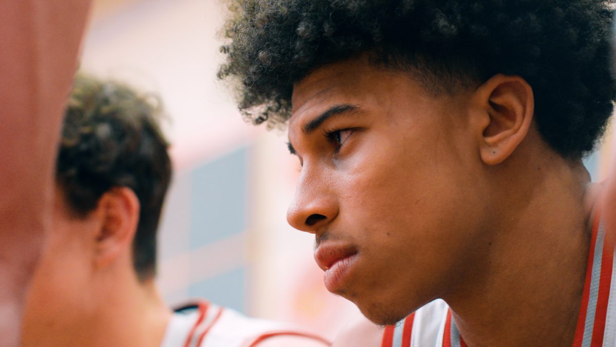 Senior Justin Kirby focuses in the huddle prior to facing the Franklin Central Flashes. Fishers defeated Franklin Central 77-53 on Friday, Jan. 31.  