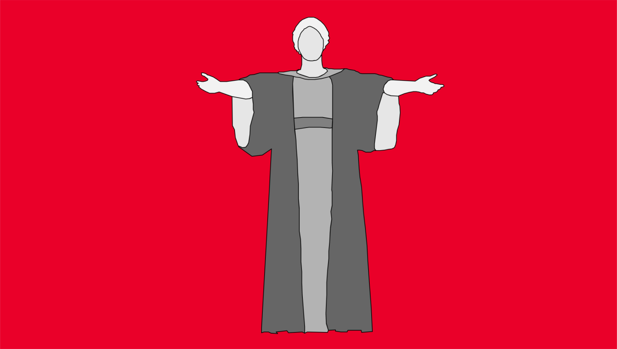 A graphic of an alma mater statue located at the University of Illinois Urbana-Champaign. Literally meaning “nourishing mother” in Latin, the alma mater is the personification of the school one attended—metaphorically the “one who nurtured you.”