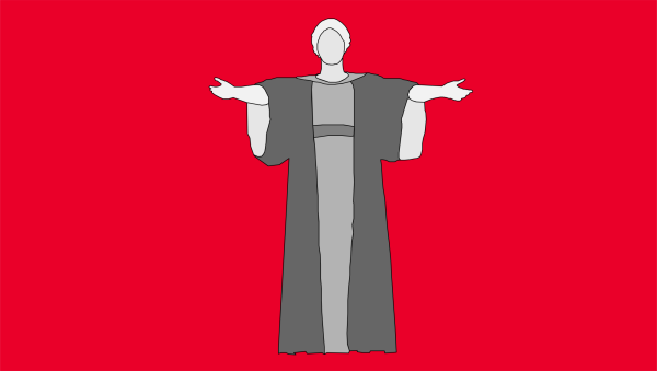 A graphic of an alma mater statue located at the University of Illinois Urbana-Champaign. Literally meaning “nourishing mother” in Latin, the alma mater is the personification of the school one attended—metaphorically the “one who nurtured you.”