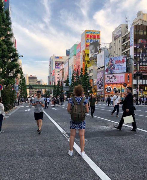 Fishers JH English teacher Kelli Watson, who co-sponsors Egencia trips with English teacher Renee Vanlandingham, travels to Japan in June 2018. Photo courtesy of Kelli Watson.