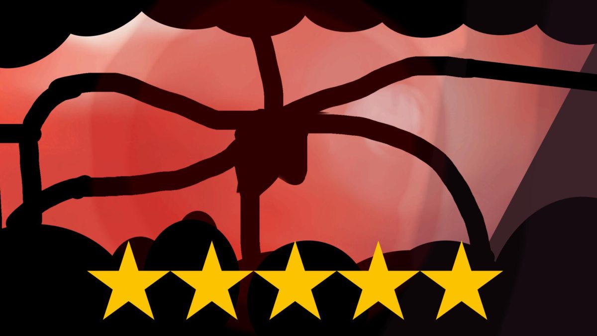 A graphic representing the five stars given to “Stranger Things” season five part one. Graphic by Jerry Schmidt. 